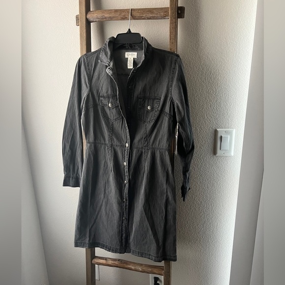 Jessica Simpson Dresses & Skirts - Jessica Simpson - grey denim bottom down dress